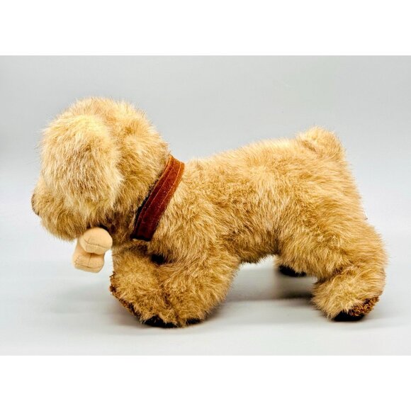 Gund Brown Terrier Dog with Bone in Mouth Plush Big Ears 13 inch Stuffed Animal - Picture 5 of 8